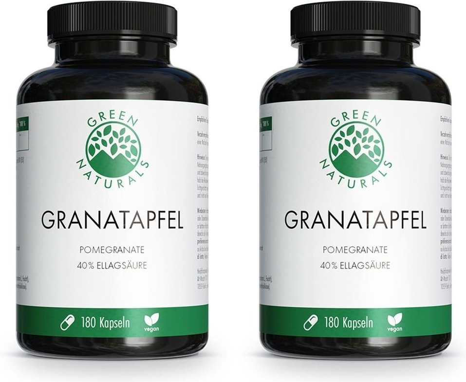 Green Naturals Granatapfel+40% Ellagsäure Kapseln 2x 2x180 St