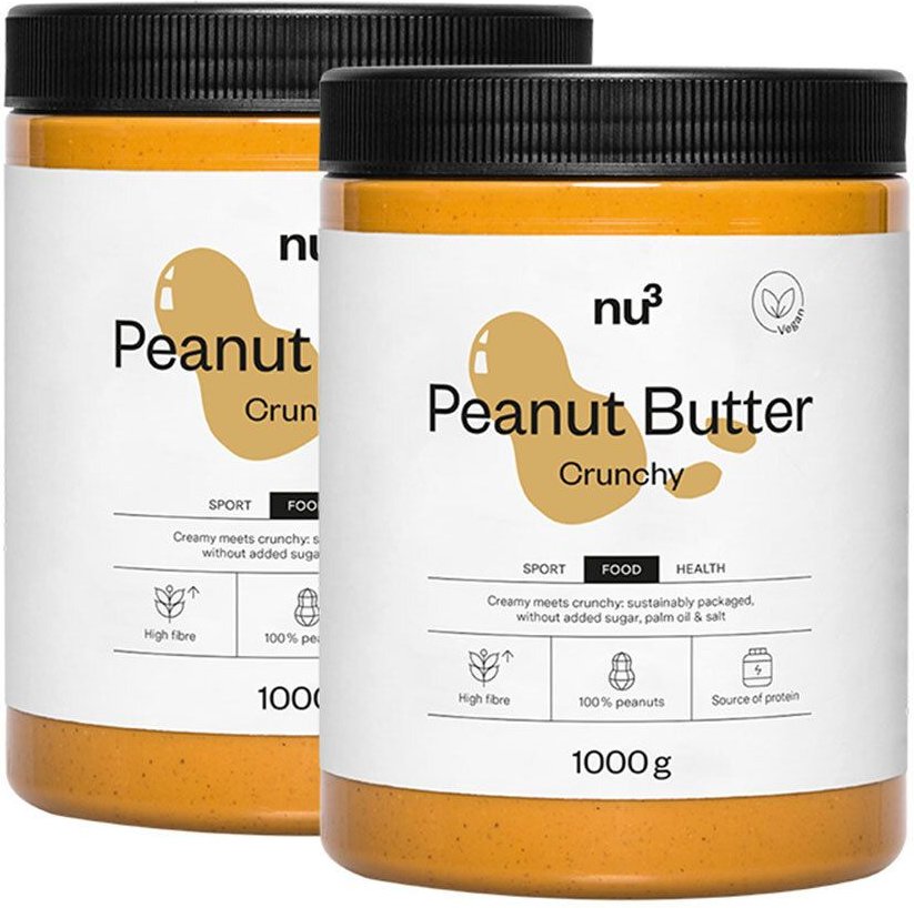 Thumbnail - 2 x nu3 Erdnussbutter crunchy 1Kg 2x1000 g Sonstige