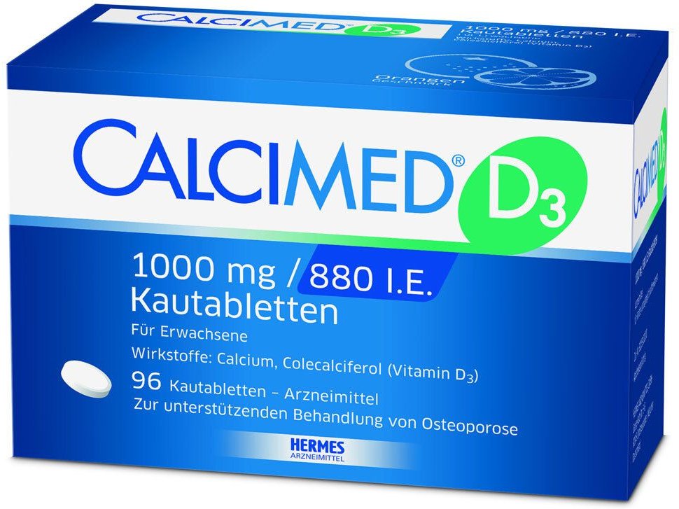 Calcimed D3 1000 mg/880 I.e. Kautabletten 96 St