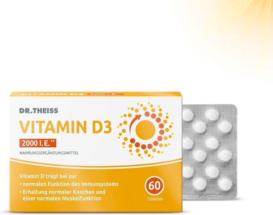 Dr.theiss Vitamin D3 Tabletten 2000 I.e. 60 St