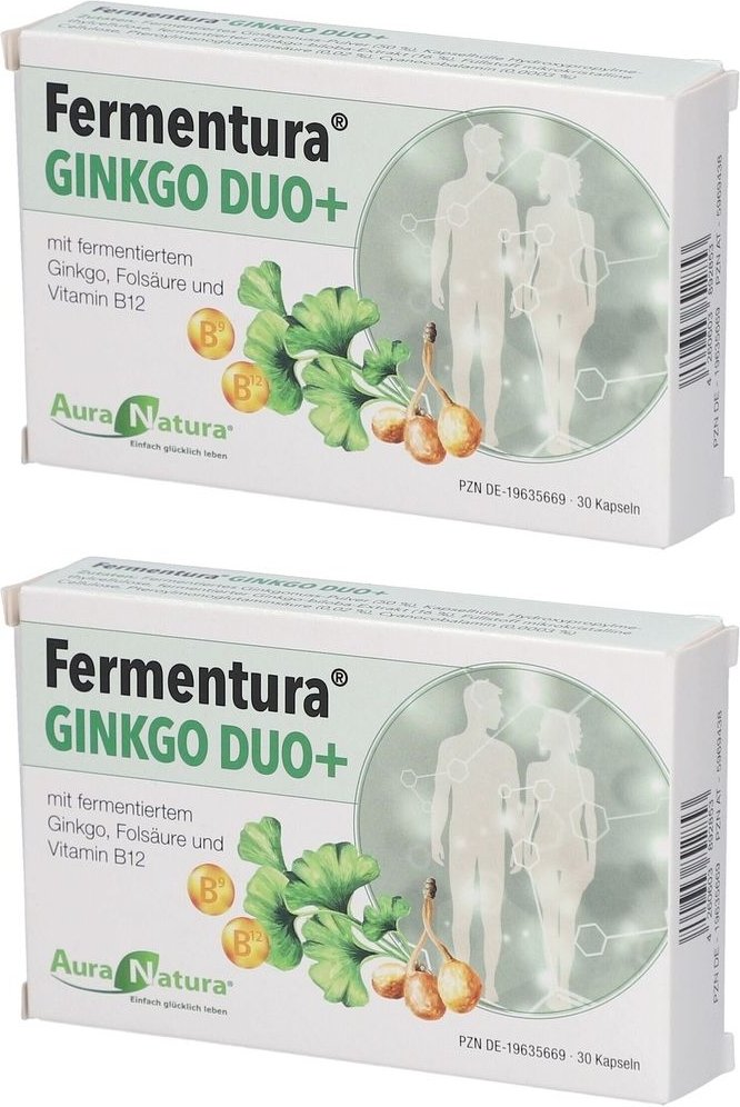 Auranatura Fermentura Ginkgo Duo+ Kapseln 2x 2x30 St
