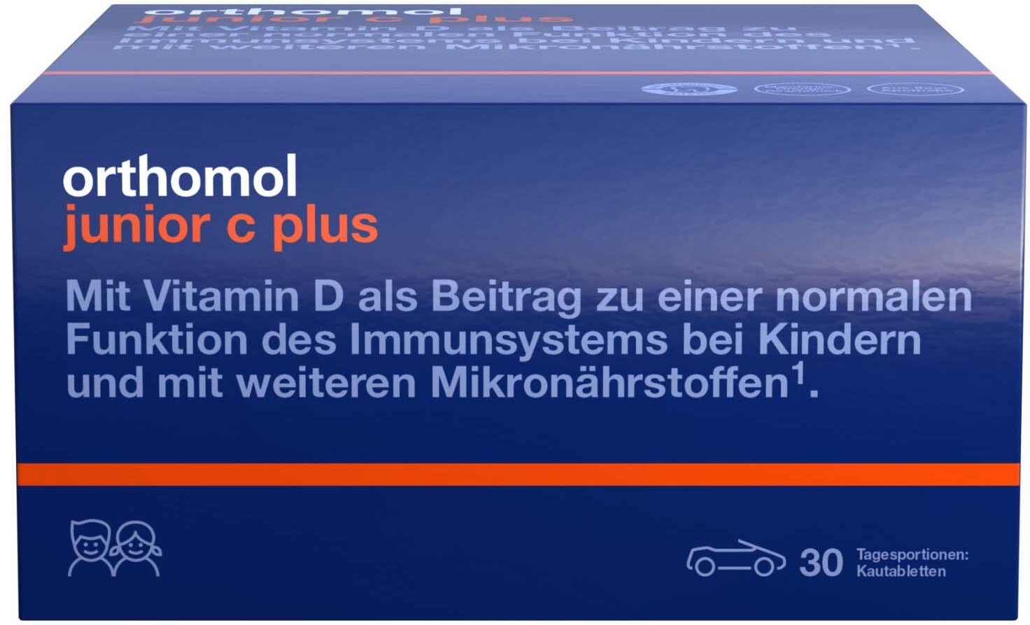 Orthomol Junior C plus Kautabl.Mandarine/Orange 30 St Kautabletten