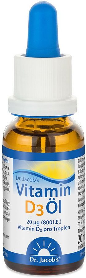 Vitamin D3 ÖL 800 I.e. Dr.Jacob's Tropf.z.Einn. 20 ml Tropfen zum Einnehmen