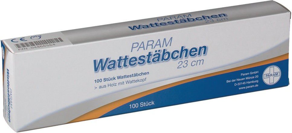 Wattestab m.Wattekopf 23 cm 100 St Stäbchen
