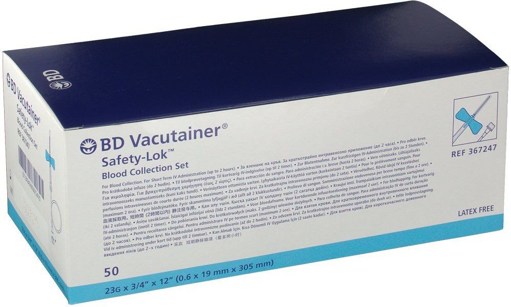 BD Vacutainer Safety Lok Sicherh.Punkt.Best.blau 50 St Sonstige