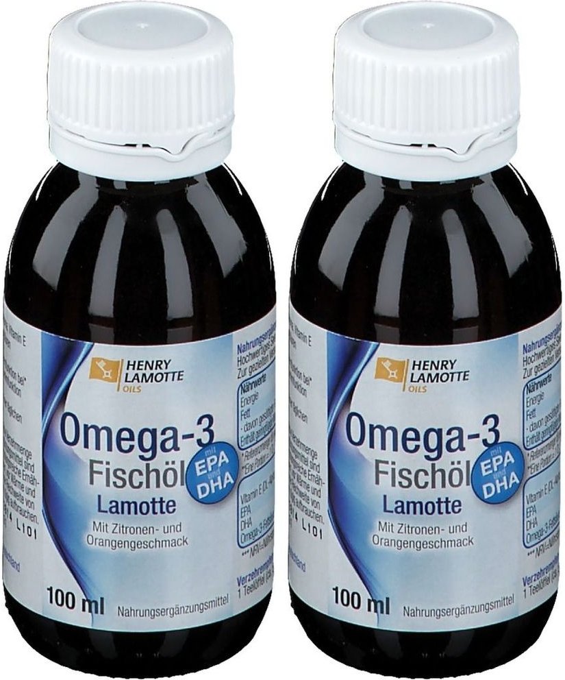 Omega 3 Fischoel Lamotte x2 2x100 ml Öl