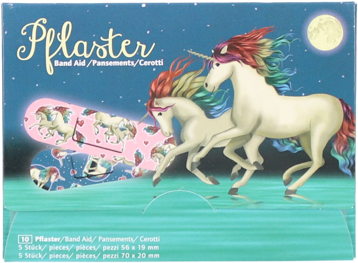 Thumbnail - Kinderpflaster Einhorn Lunabelle Briefchen 10 St Pflaster