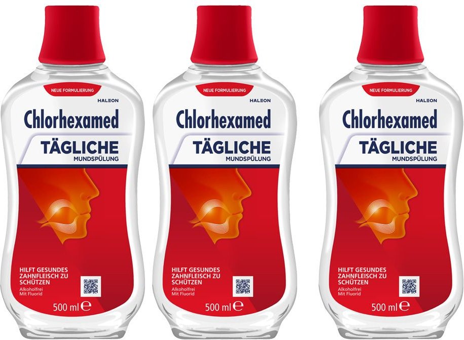 Chlorhexamed tägliche Mundspülung 0,06% 3x 3x500 ml Spüllösung