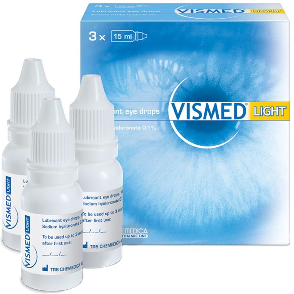 Vismed light Augentropfen 3x15 ml