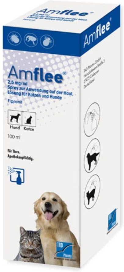 Amflee 2,5 mg/ml Spray Lösung f.Hunde/Katzen 100 ml