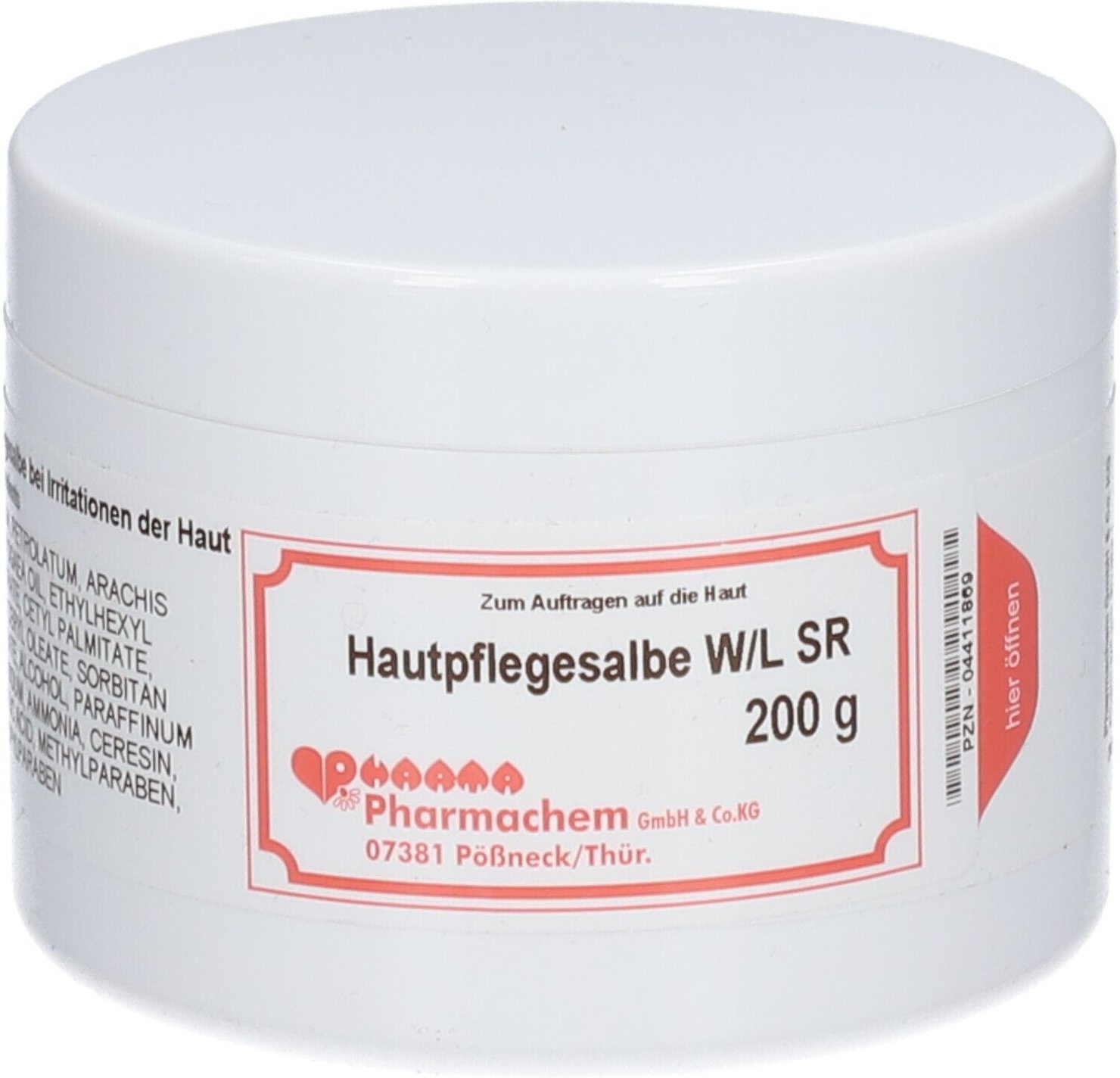 Hautpflegesalbe W/L SR 200 g Salbe