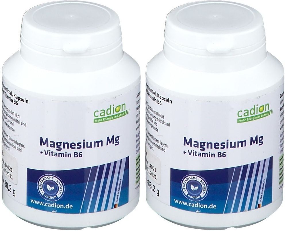 Cadion Magnesium Kapseln+B6 2x 2x90 St Kapseln