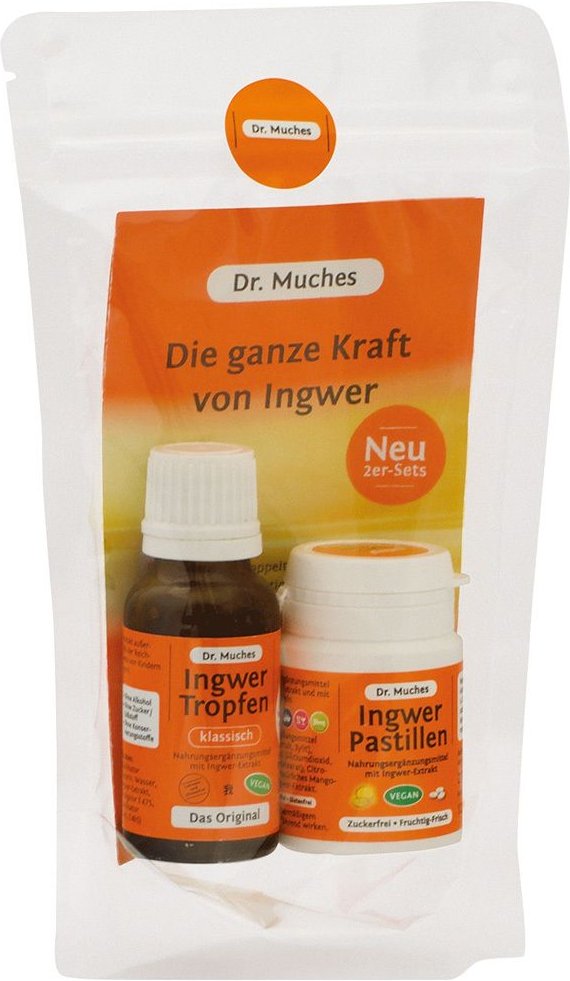 Ingwer Dr.muches Kombipack Tropfen+Pastillen 1 St Kombipackung