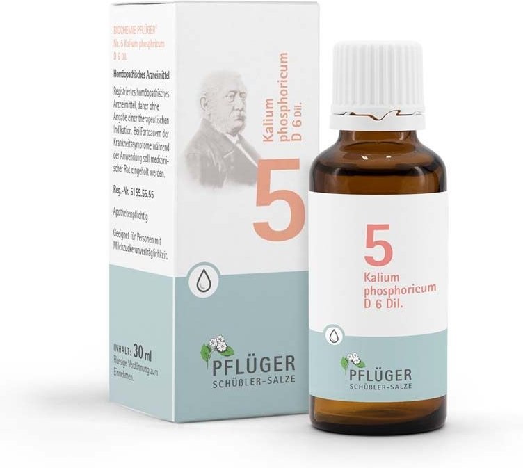 Thumbnail - Biochemie Pflüger 5 Kalium phosphoricum D 6 Tropf. 30 ml Tropfen