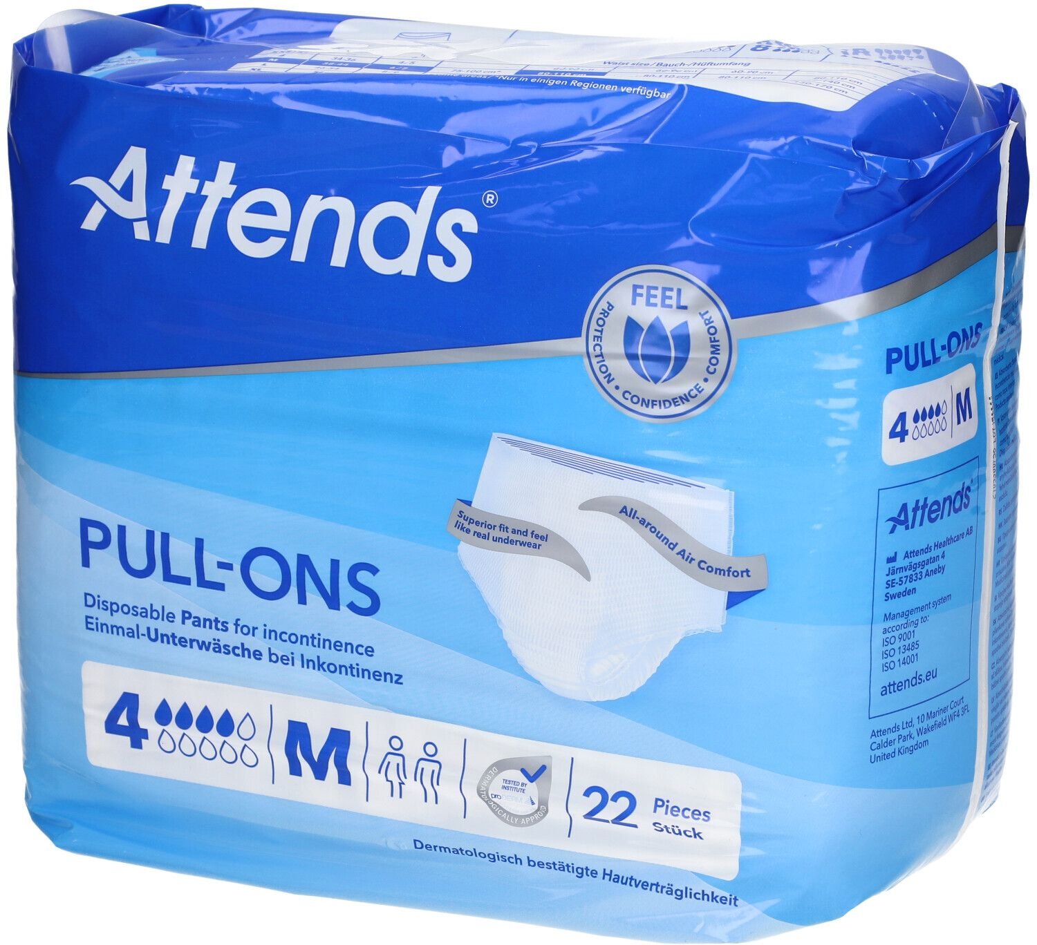 Attends Pull-Ons 4 M 22 St Beutel