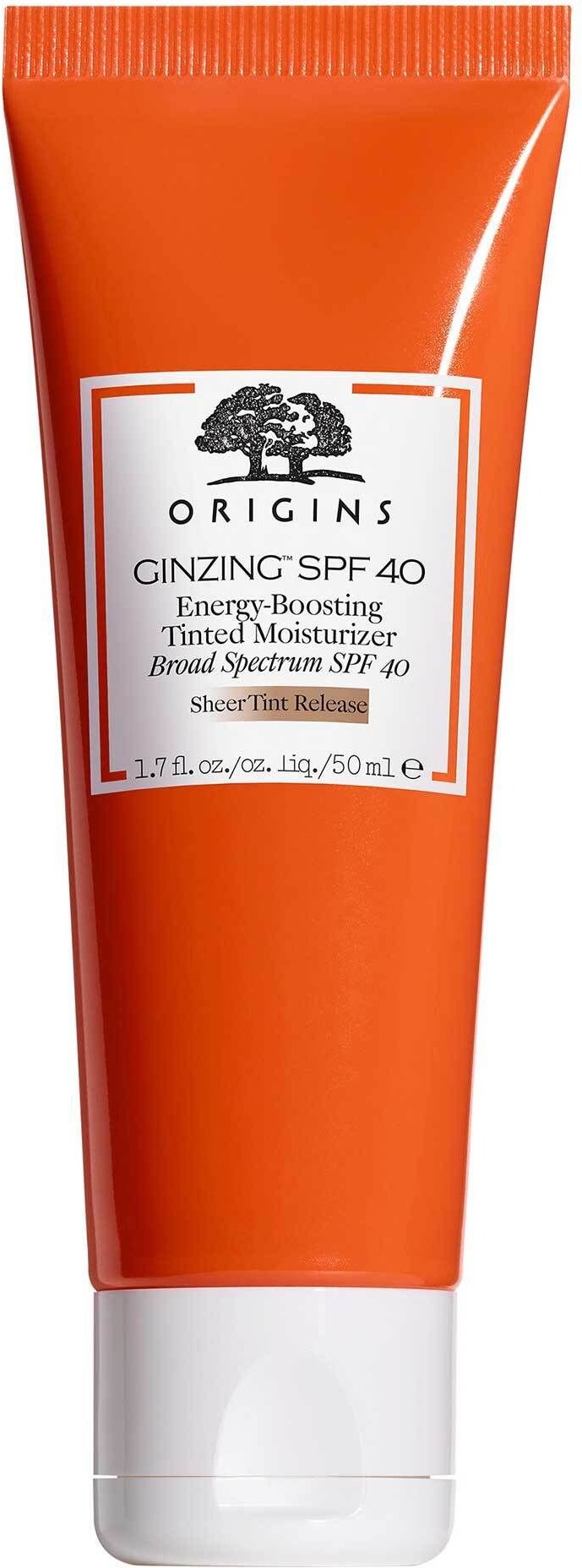 Origins GinZing Spf40 Energy-Boosting Tinted Moisturizer Sheer Tint Release 50 ml Creme
