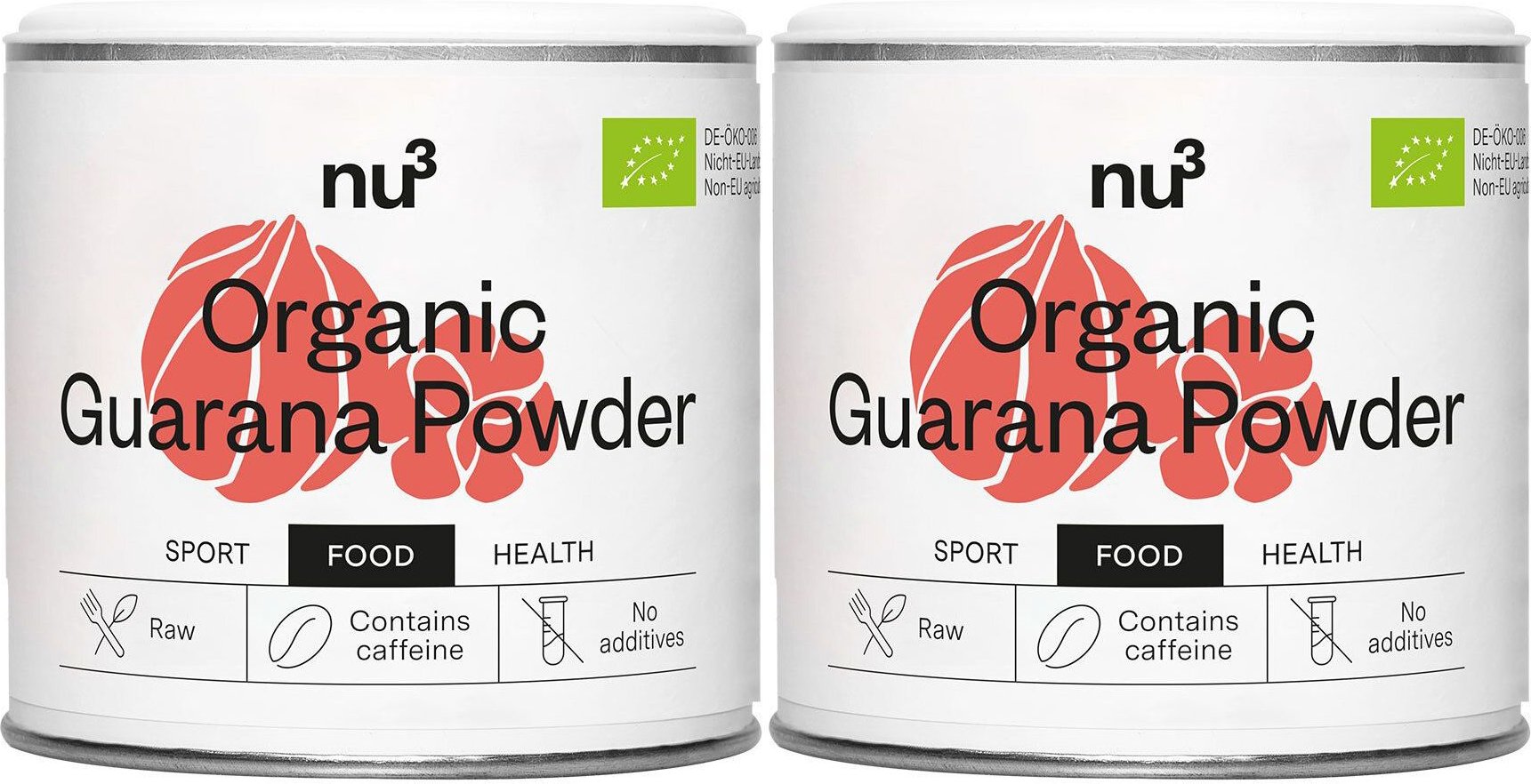 nu3 Bio Guarana, Pulver x2 2x100 g