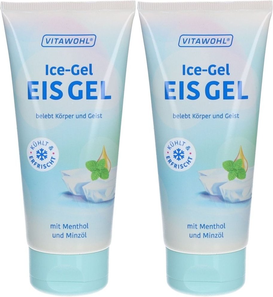EIS GEL mit Menthol und Minzöl Vitawohl 2x 2x100 ml Gel