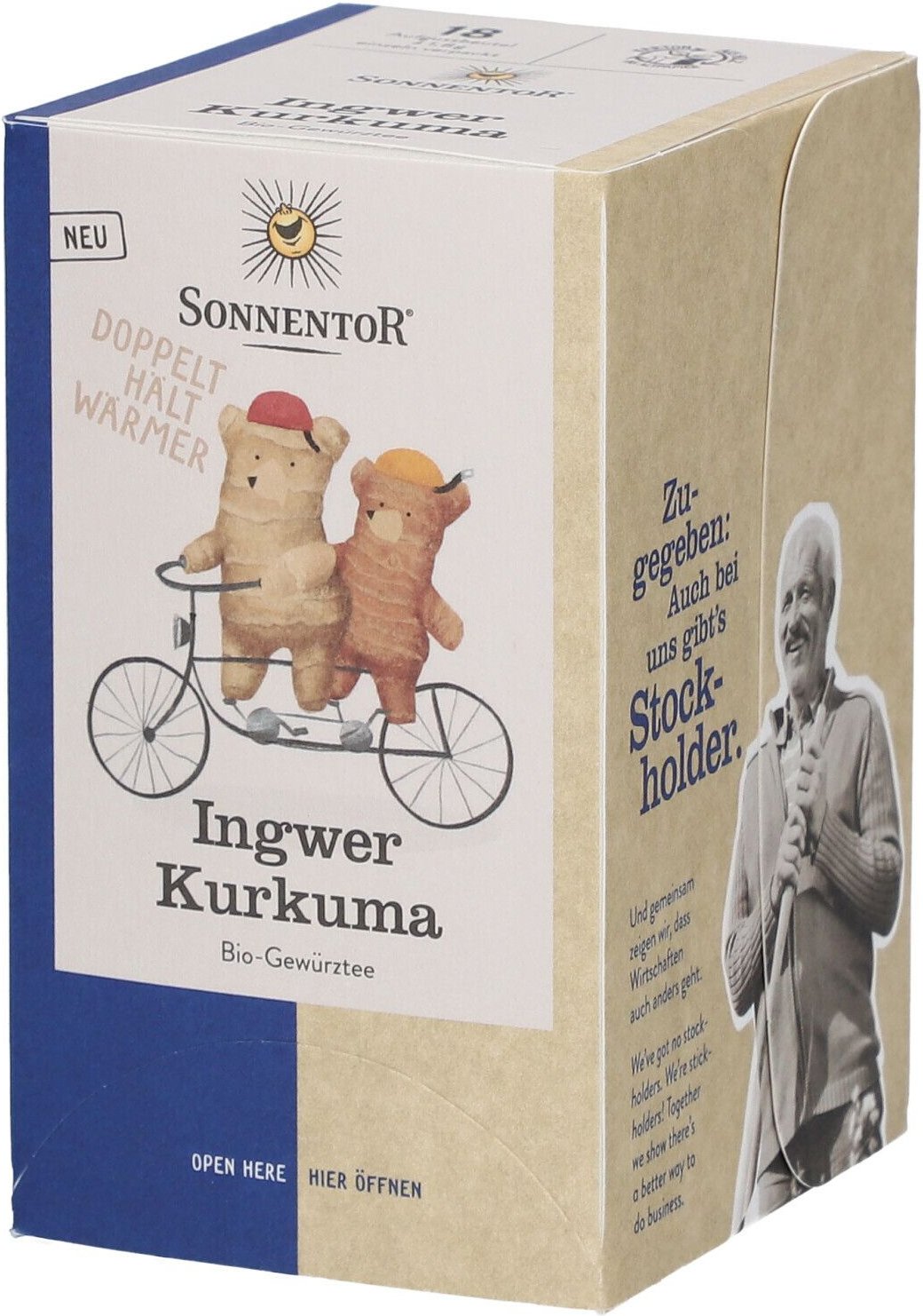 Sonnentor TEE Ingwer Kurkuma Bio 18 St Filterbeutel