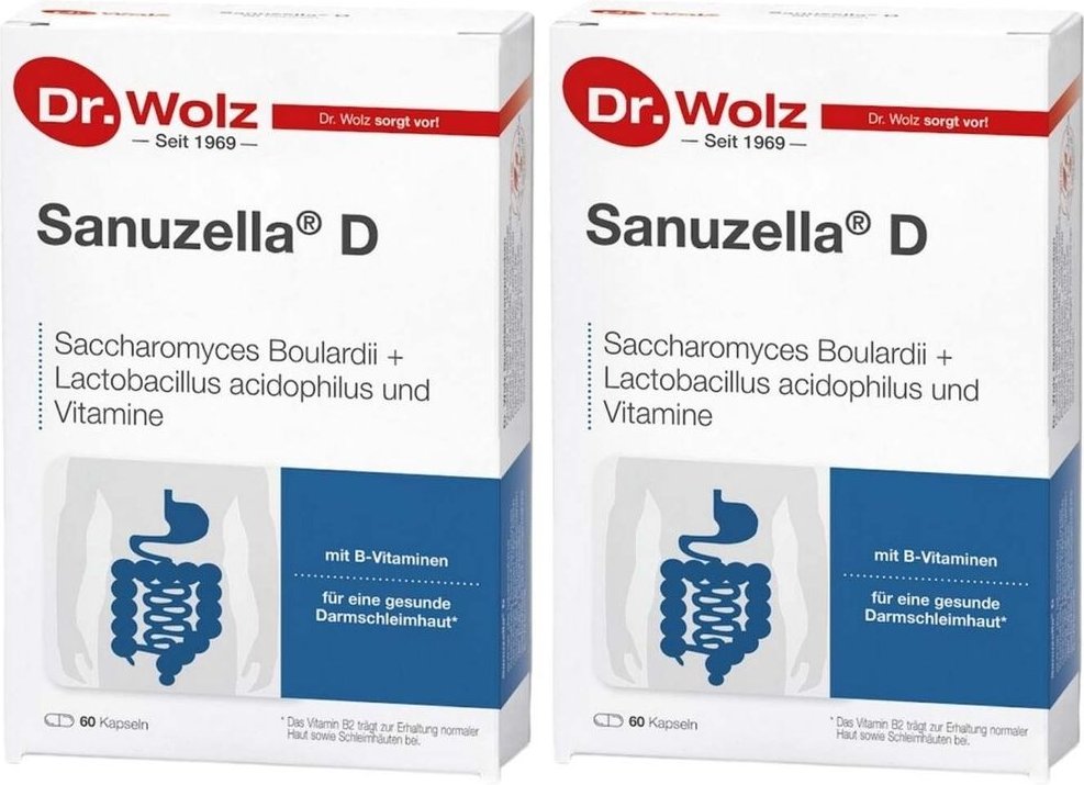 Sanuzella D Zellulose Kapseln 2x 2x60 St