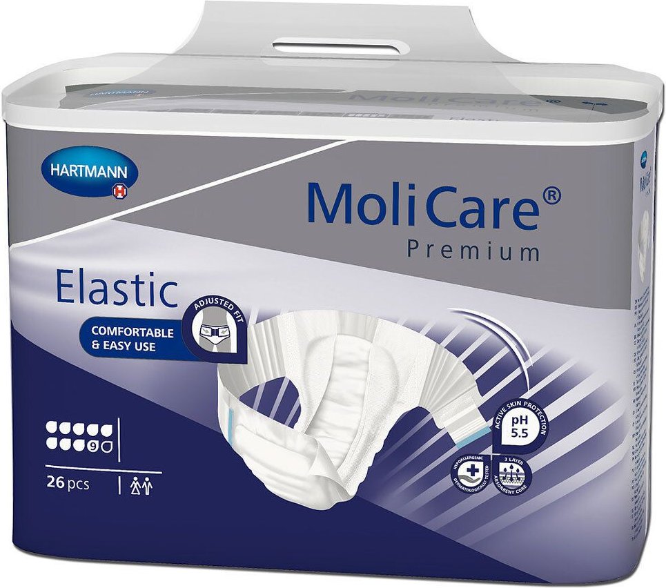 Molicare Premium Elastic Slip 9 Tropfen Gr.S 26 St Einweghosen