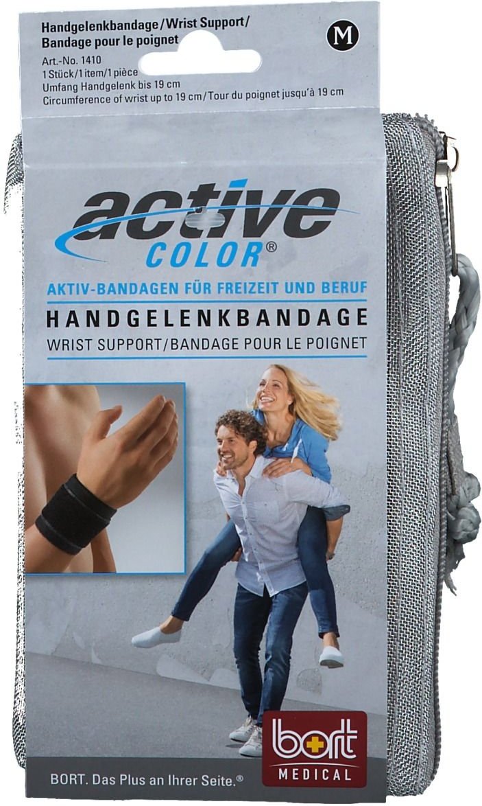 Bort ActiveColor Handgelenkbandage M schwarz 1 St Bandage(s)