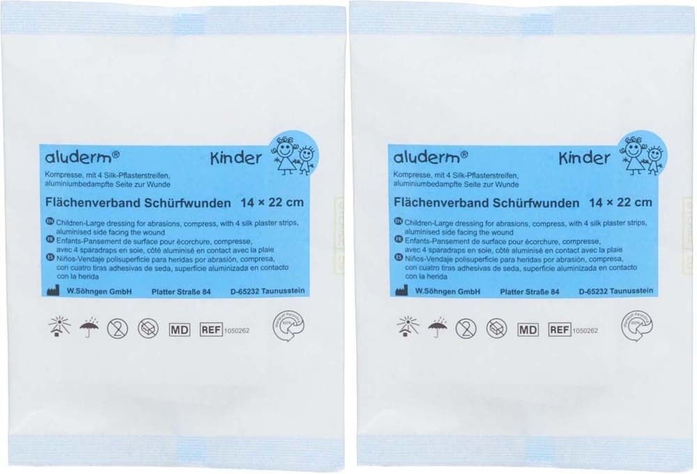 Aluderm KIN Flae V Schuerf x2 2x1 St Verband