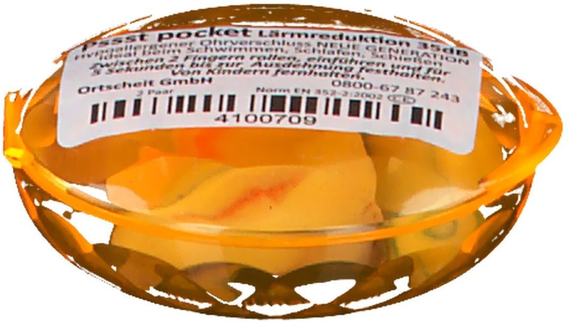 Pssst Pocket Ohrverschluss bunt 4 St Ohrstöpsel