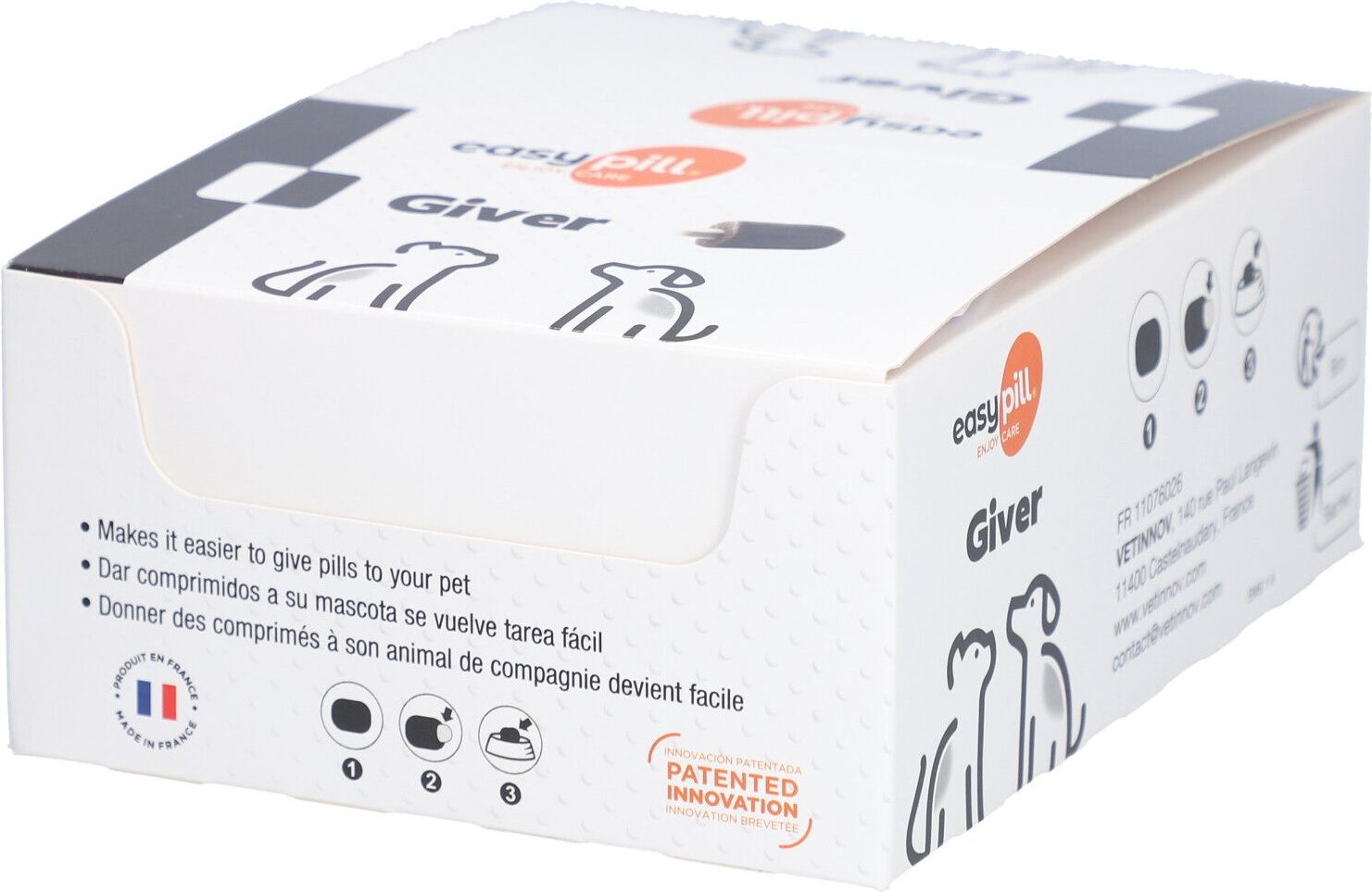 Alvetra EasyPill Giver Cat Erg.Futterm.Sch.f.Katze 30x10 g Presslinge