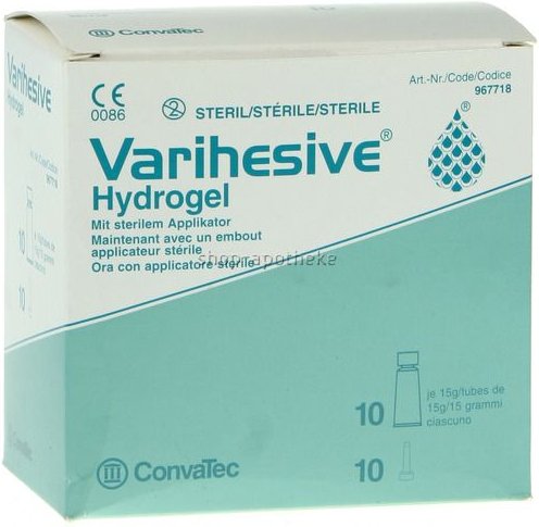 Varihesive Hydrogel mit Applikator 10x15 g Gel