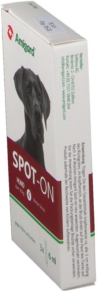 Thumbnail - Amigard Spot-on Hund über 30 kg 3x6 ml Tropfen