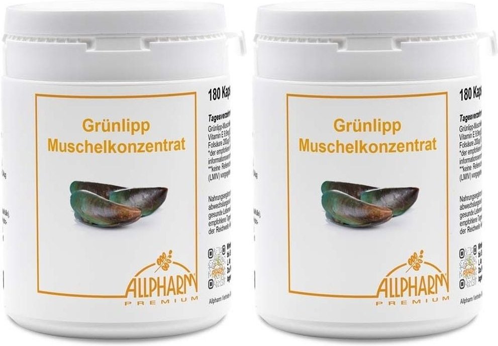 Grünlippmuschel Konzentrat Kapseln 2x 2x180 St