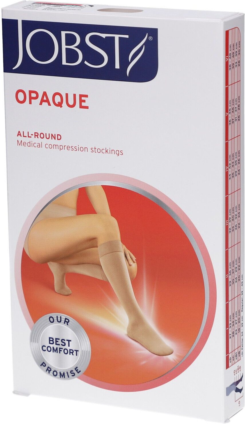 Jobst Opaque Kniekous Klasse 2 Ad Regular Softfit Zwart Medium 1 St