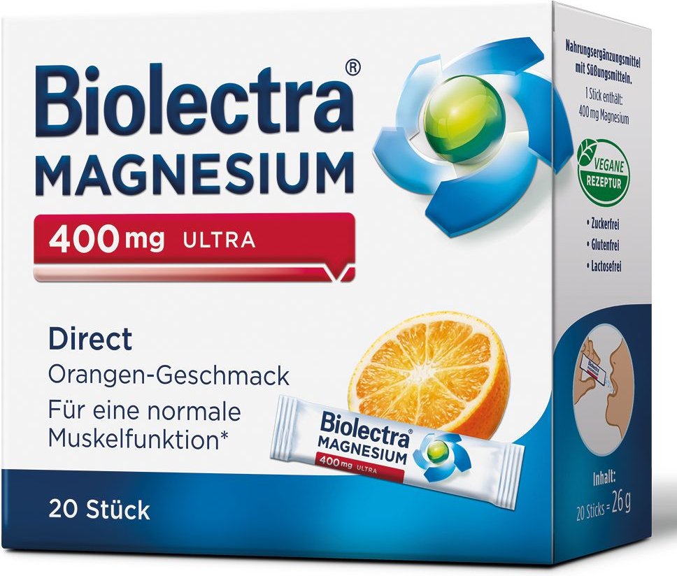 Biolectra Magnesium 400 mg ultra Direct Orange 20 St Pellets