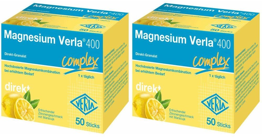 Magnesium Verla 400 Direkt Granulat Doppelpack 2x50 St