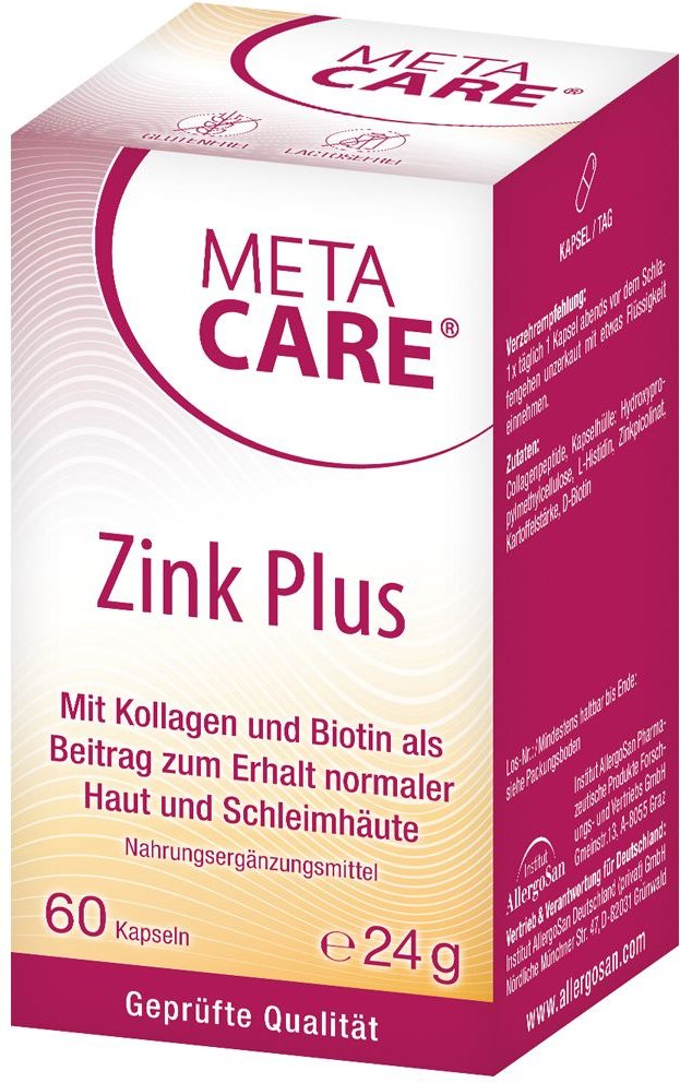 Meta-Care Zink+ Kapseln 60 St