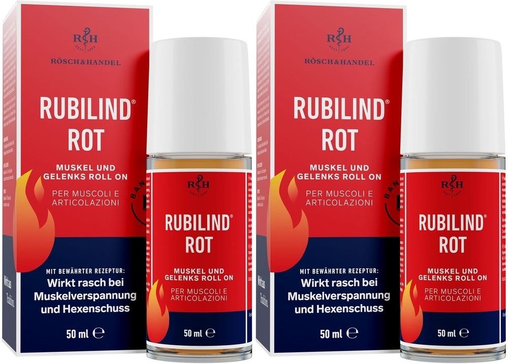 Rubilind rot Muskel und Gelenks Roll-on 2x 2x50 ml Roller
