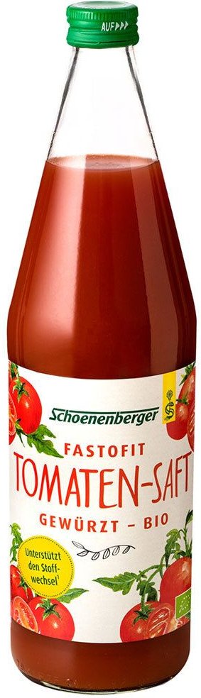 Thumbnail - Fastofit gewürzter Tomatensaft Bio Schoenenberger 750 ml Saft