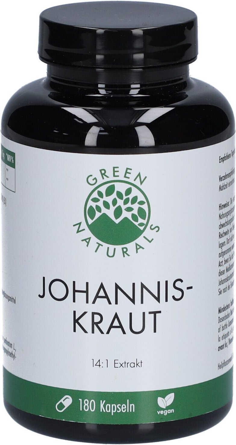 Green Naturals Johanniskraut 850mg hochdosiert Kps 180 St Kapseln
