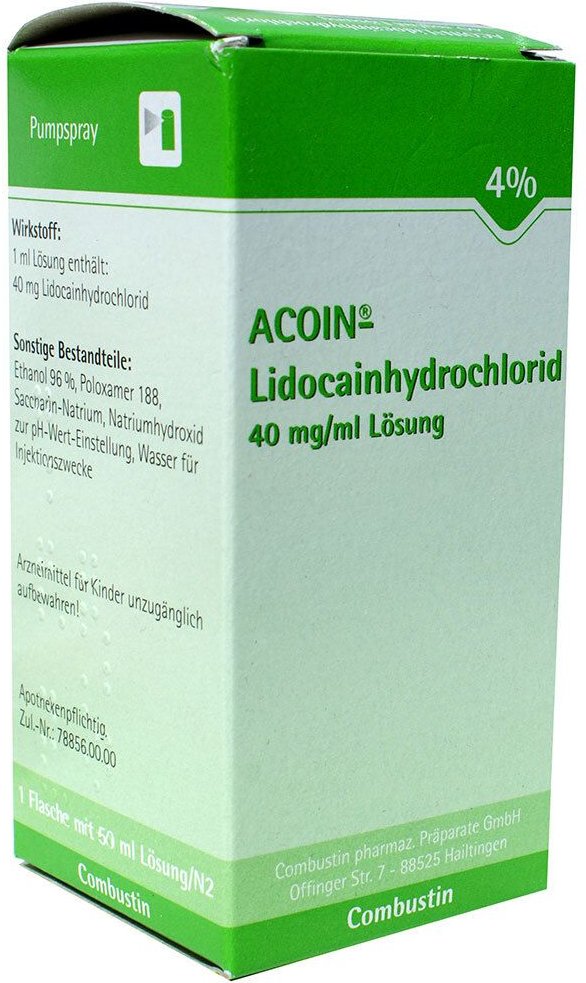 Thumbnail - ACOIN-Lidocainhydrochlorid 40 mg/ml Lösung 50 ml