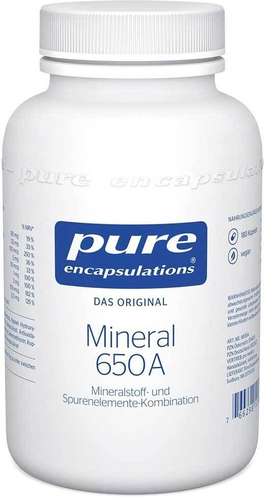 Pure Encapsulations Mineral 650A Kapseln 180 St