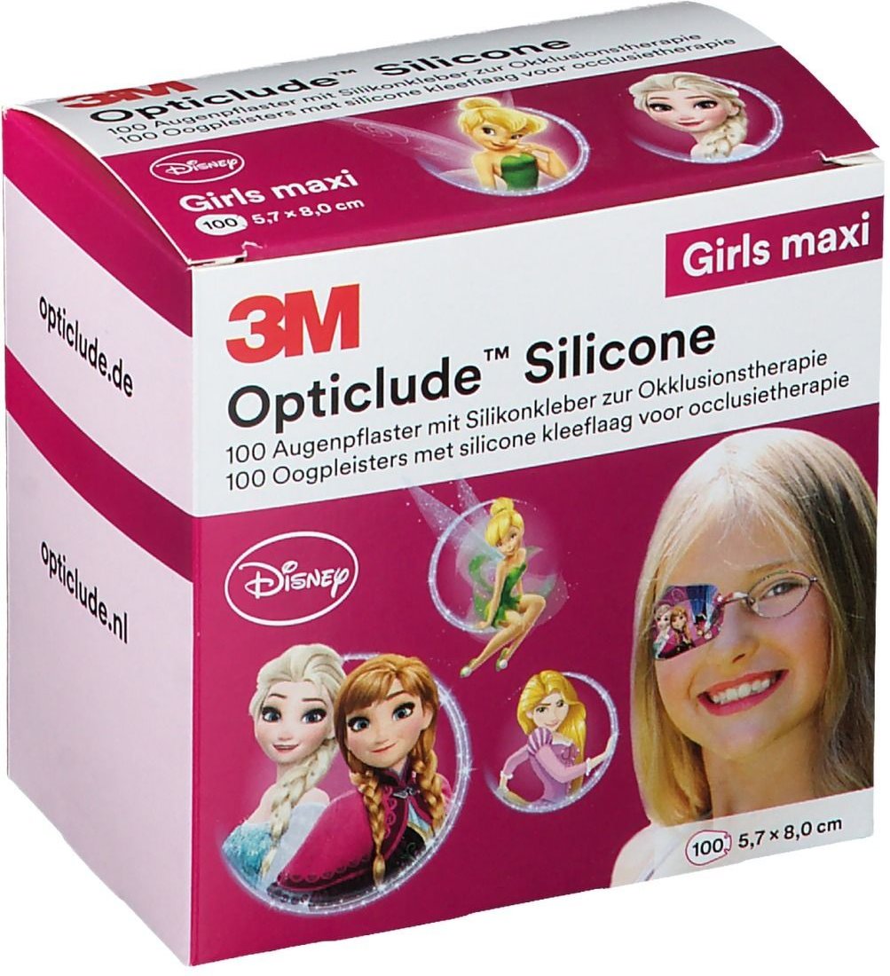 Opticlude Silicone Disney girls maxi 5,7x8 cm 100 St Pflaster