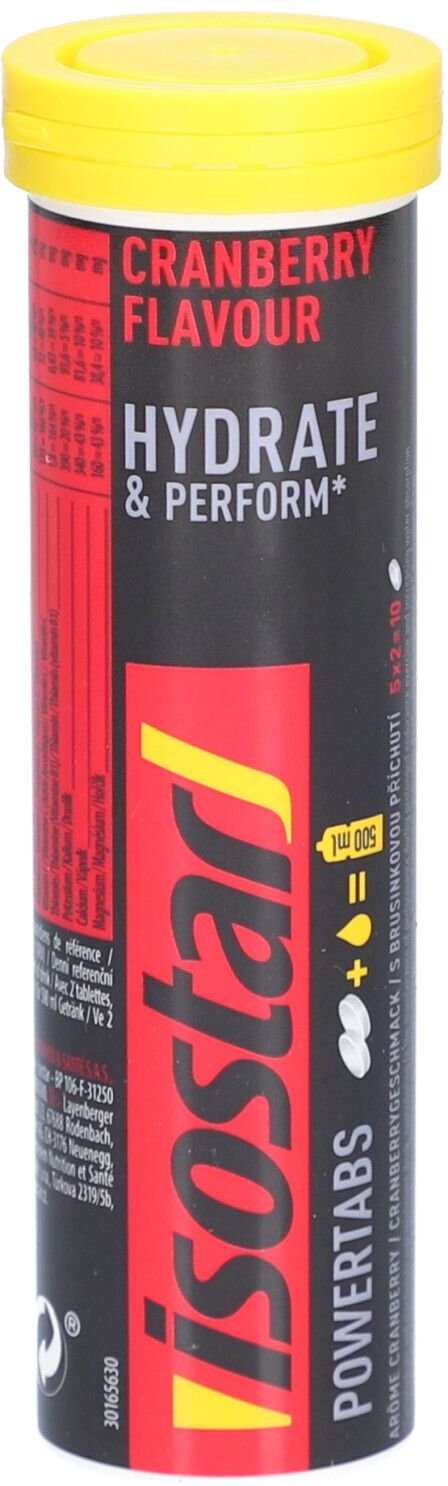 Isostar Powertabs Fast Hydration Cranberry BTA 120 g Brausetabletten