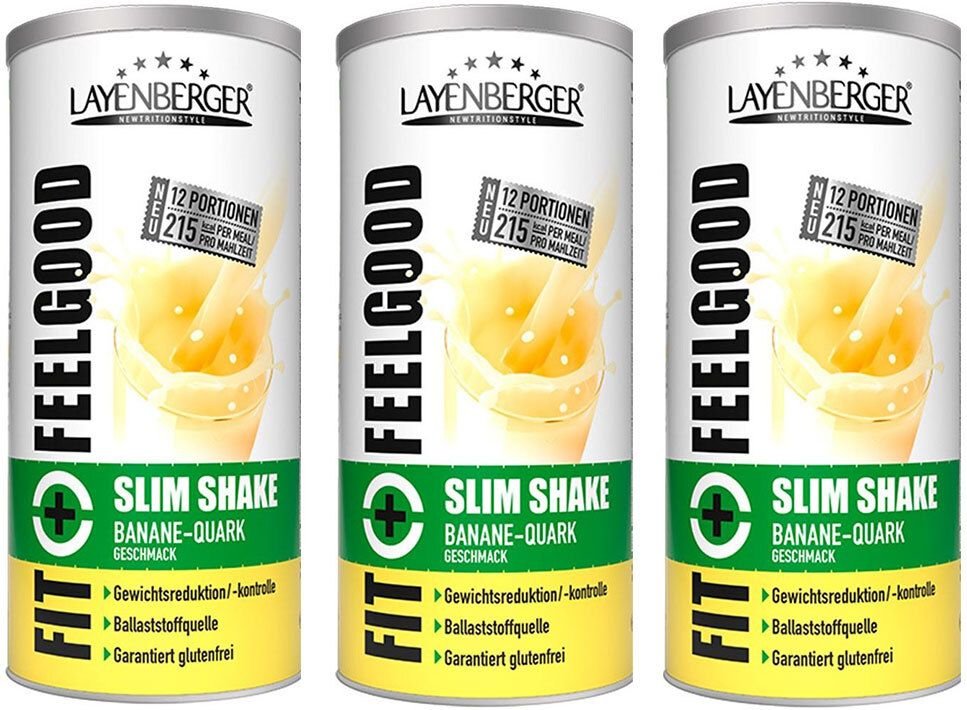 Layenberger Fit+Feelgood Slim, Banane-Quark, Pulver 3x396 g