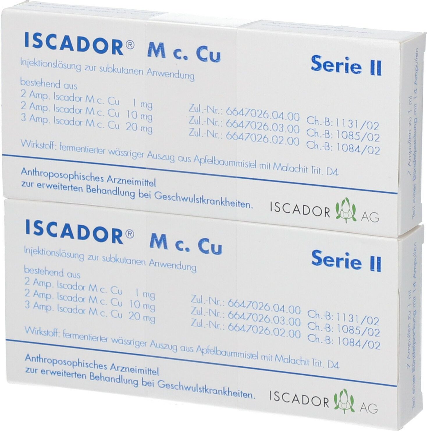 Iscador M c.Cu Serie II Injektionslösung 14x1 ml