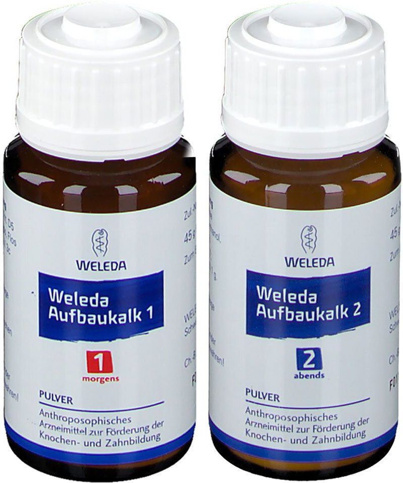 Weleda Aufbaukalk 1+2 2x45 g Pulver