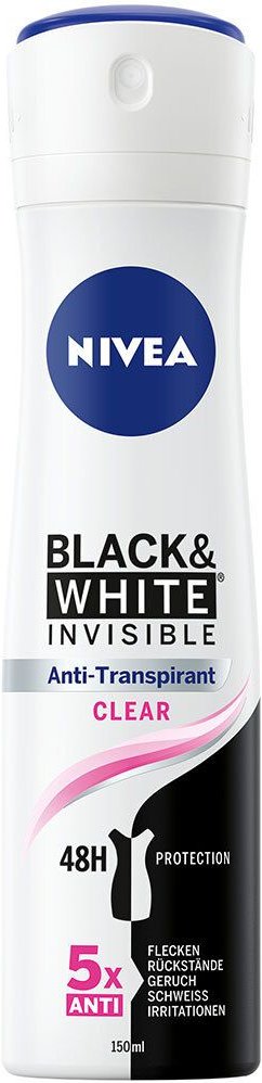 Nivea DEO Spray invisible black & white Clear 150 ml Deospray
