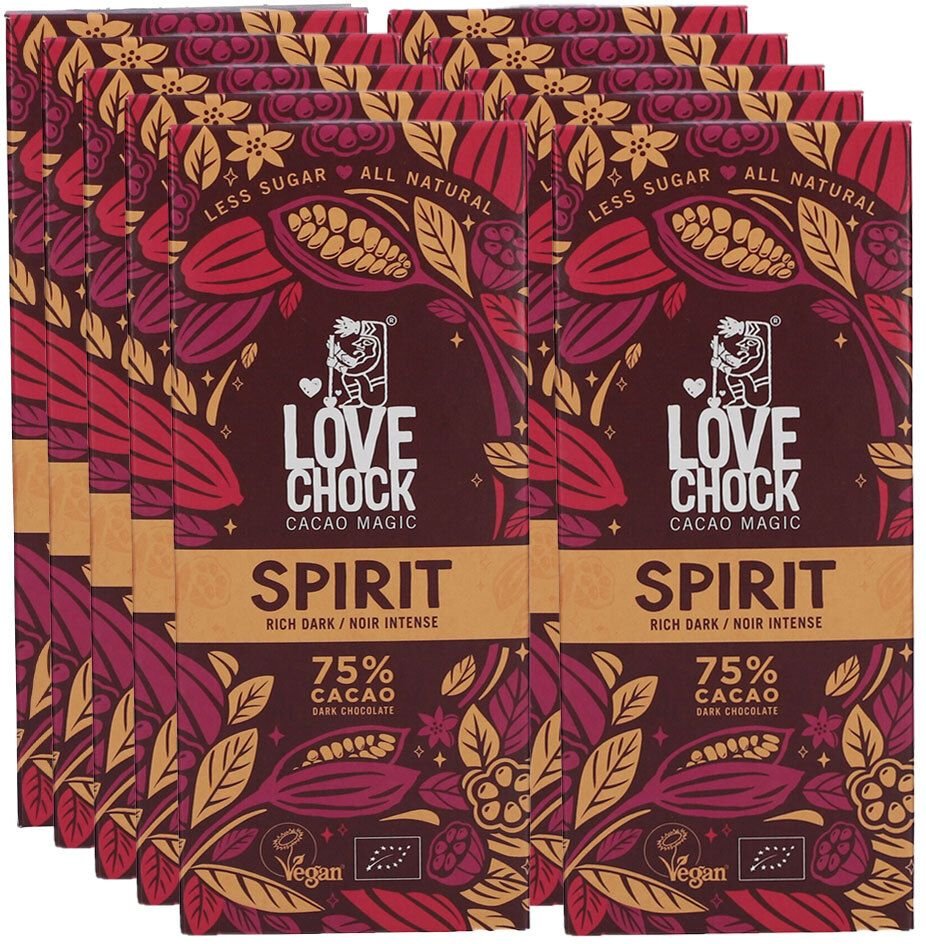 Lovechock Spirit Rich Dark x10 10x70 g Schokolade