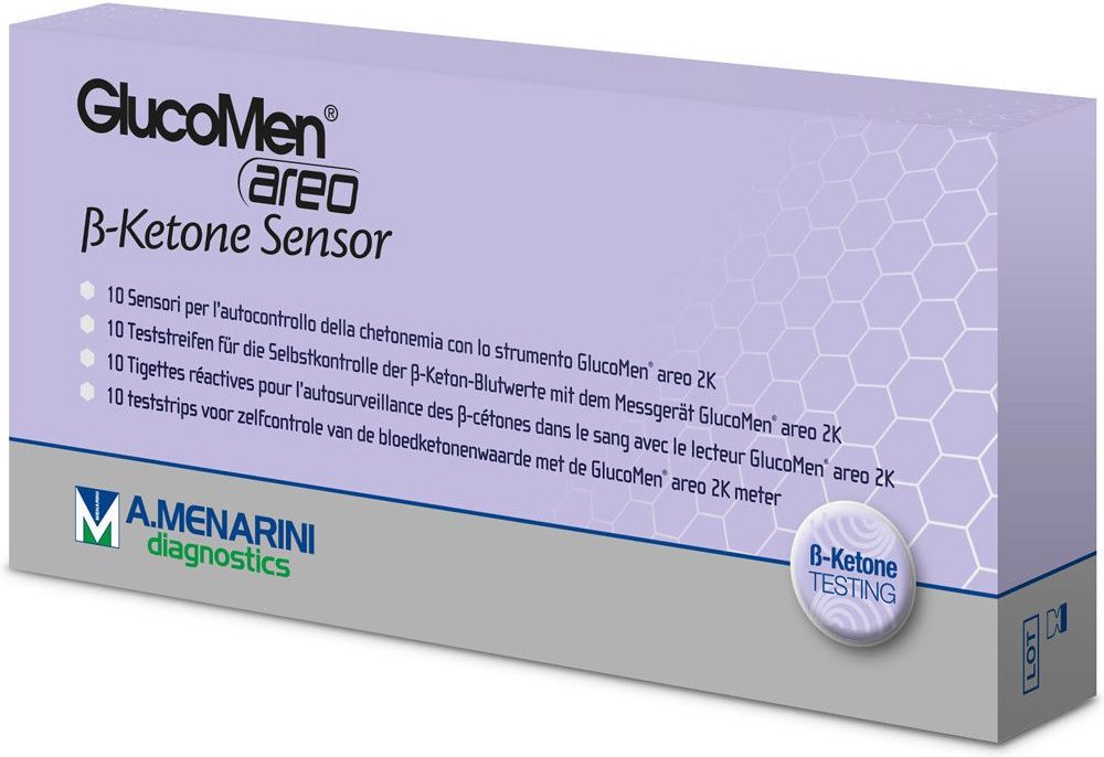 Glucomen areo 2K ß-Ketone Sensor Teststreifen
