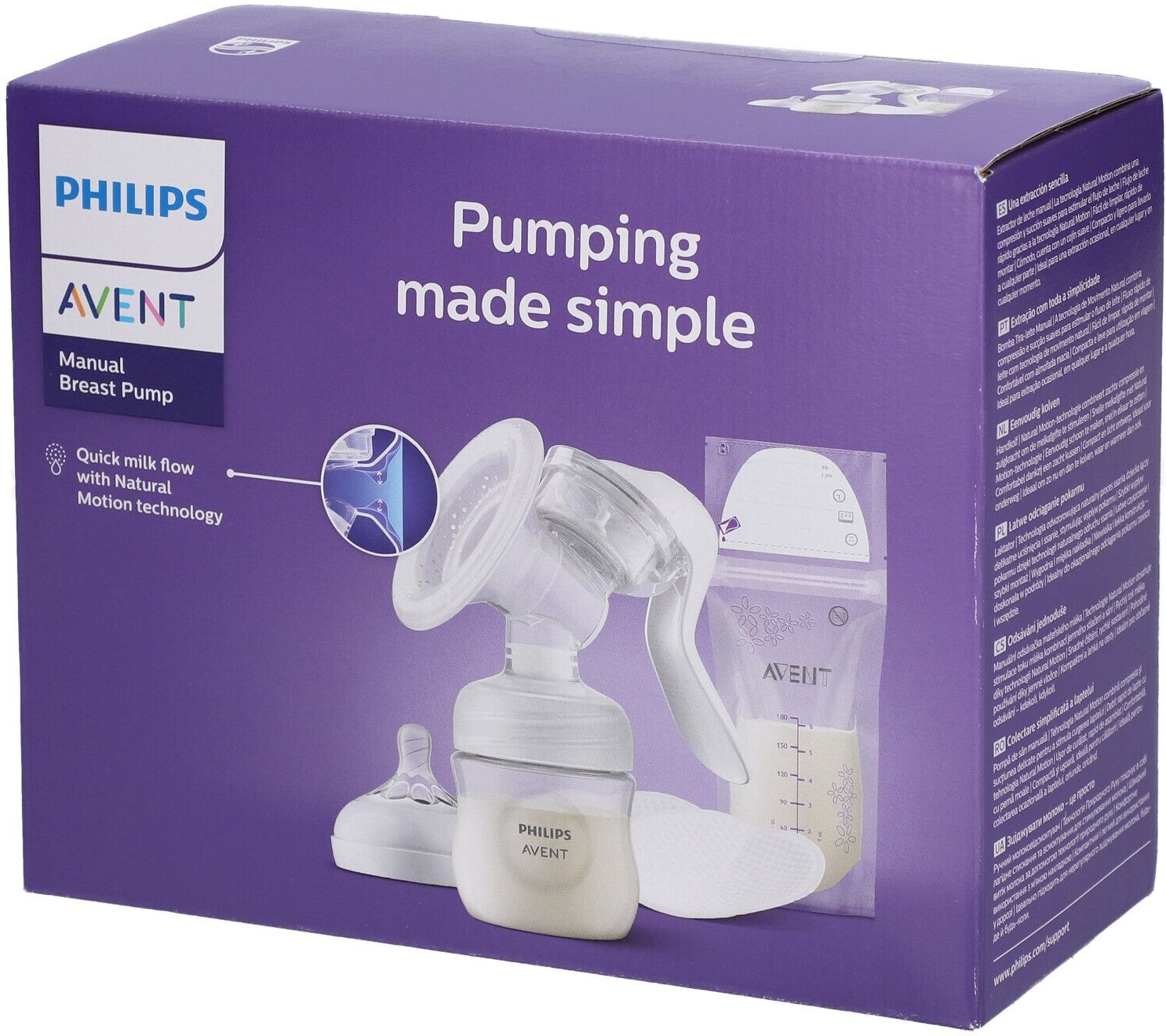 Thumbnail - Philips Avent Manuele Borstkolf Natural Motion Set Scf430/20 1 St Gerät